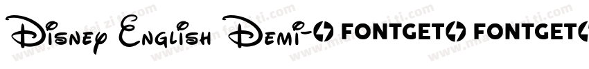 Disney English Demi字体转换
